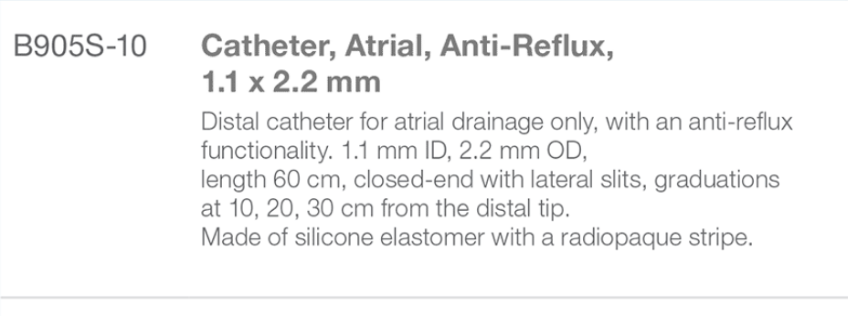 Sophysa B905S-10 Distal Catheters from Rycol Medical in Ireland